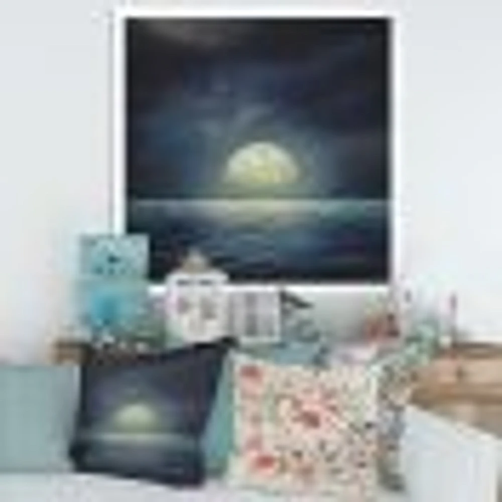 Toile « Super Moon Over The Sea II