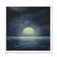 Super Moon Over The Sea II  Wall Art