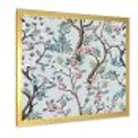 Toile « Chinoiserie with Birds and Peonies X