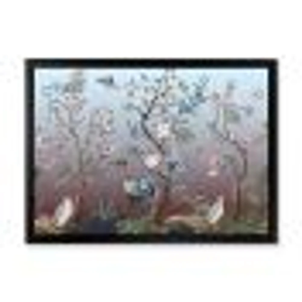 Chinoiserie with Birds and Peonies XI Wall Art