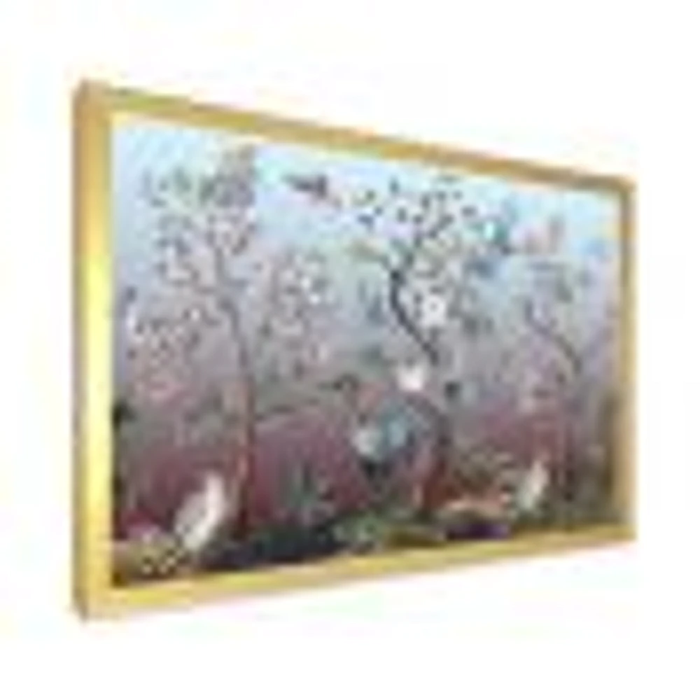 Chinoiserie with Birds and Peonies XI Wall Art