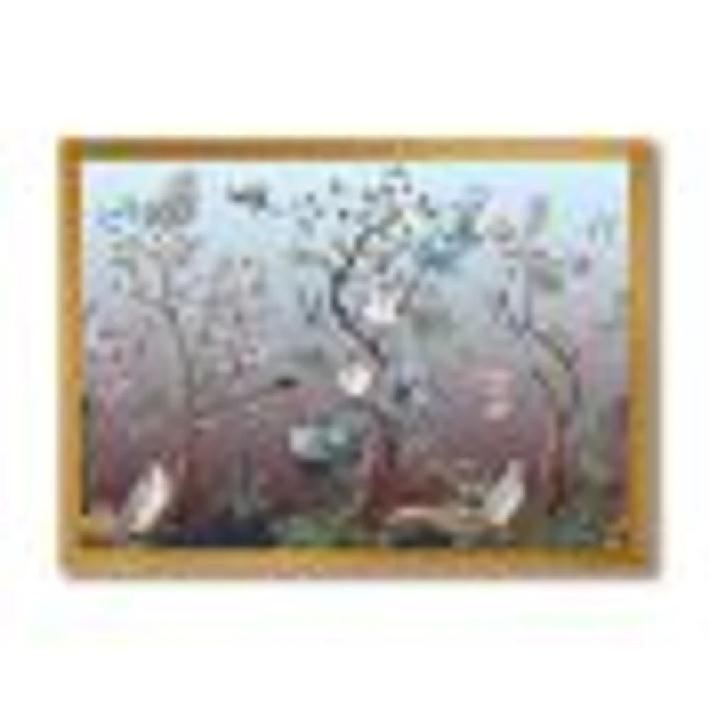 Chinoiserie with Birds and Peonies XI Wall Art