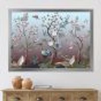 Chinoiserie with Birds and Peonies XI Wall Art