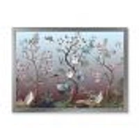 Chinoiserie with Birds and Peonies XI Wall Art