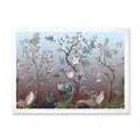 Chinoiserie with Birds and Peonies XI Wall Art