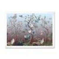 Chinoiserie with Birds and Peonies XI Wall Art