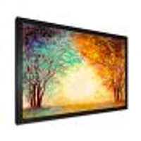 Alley Through The Park Autumn Sunset  Wall Art