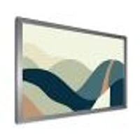 Toile « Abstract Geometric Landscape with Hills