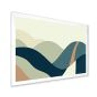 Abstract Geometric Landscape with Hills  Wall Art