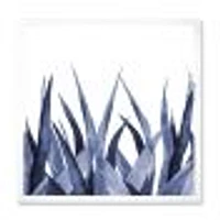 Toile imprimée « Navy Blue Agave Leaves »