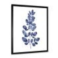 Navy Blue Eucalyptus II  Wall Art