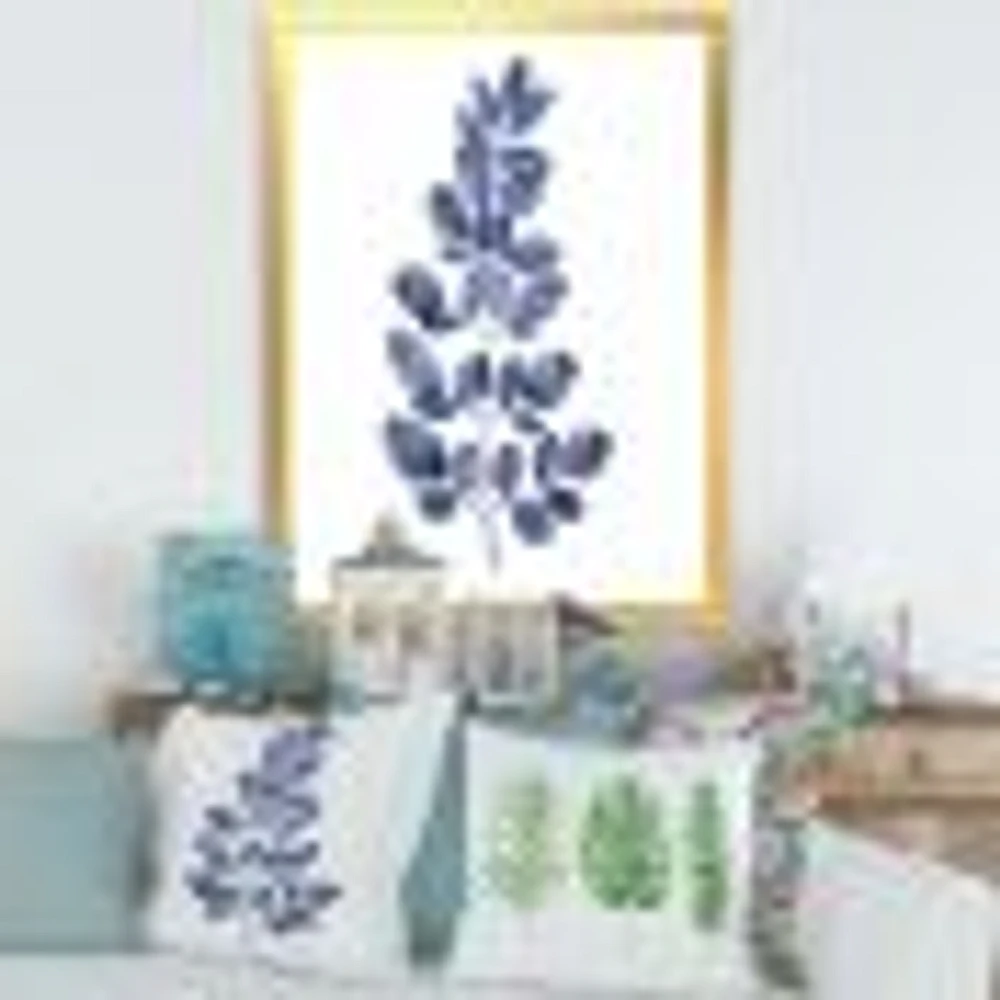 Navy Blue Eucalyptus II  Wall Art