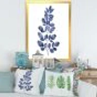 Navy Blue Eucalyptus II  Wall Art