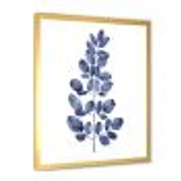 Navy Blue Eucalyptus II  Wall Art