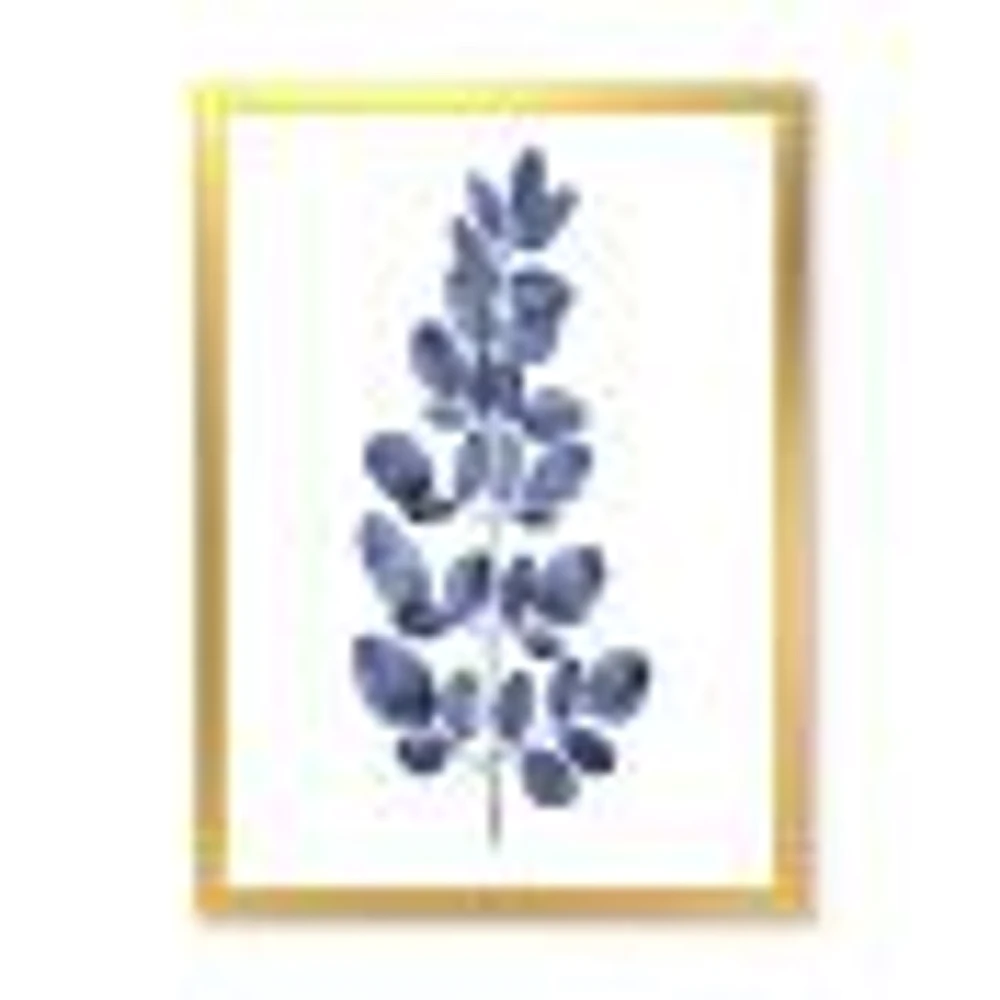 Navy Blue Eucalyptus II  Wall Art