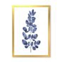 Navy Blue Eucalyptus II  Wall Art