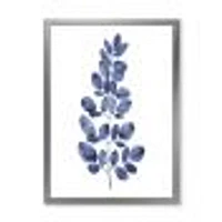 Navy Blue Eucalyptus II  Wall Art