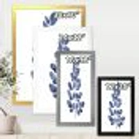 Navy Blue Eucalyptus II  Wall Art