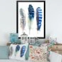 Colourful Boho Feathers I  Wall Art