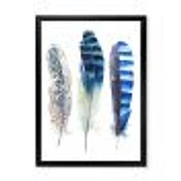 Colourful Boho Feathers I  Wall Art