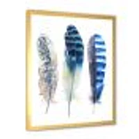 Colourful Boho Feathers I  Wall Art