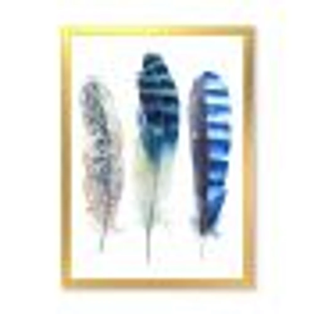 Colourful Boho Feathers I  Wall Art