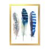 Colourful Boho Feathers I  Wall Art