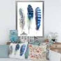 Colourful Boho Feathers I  Wall Art