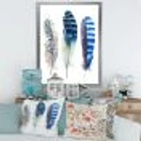 Toile « Colourful Boho Feathers I »