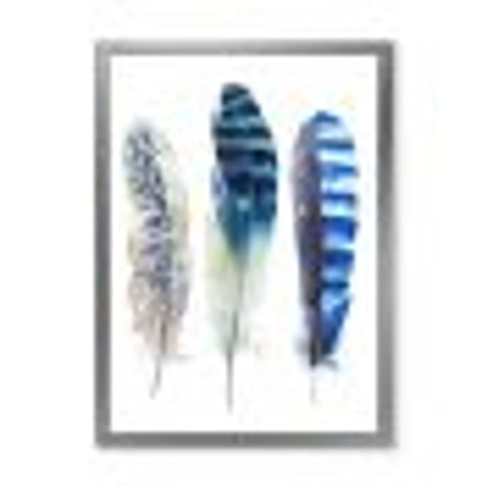 Colourful Boho Feathers I  Wall Art