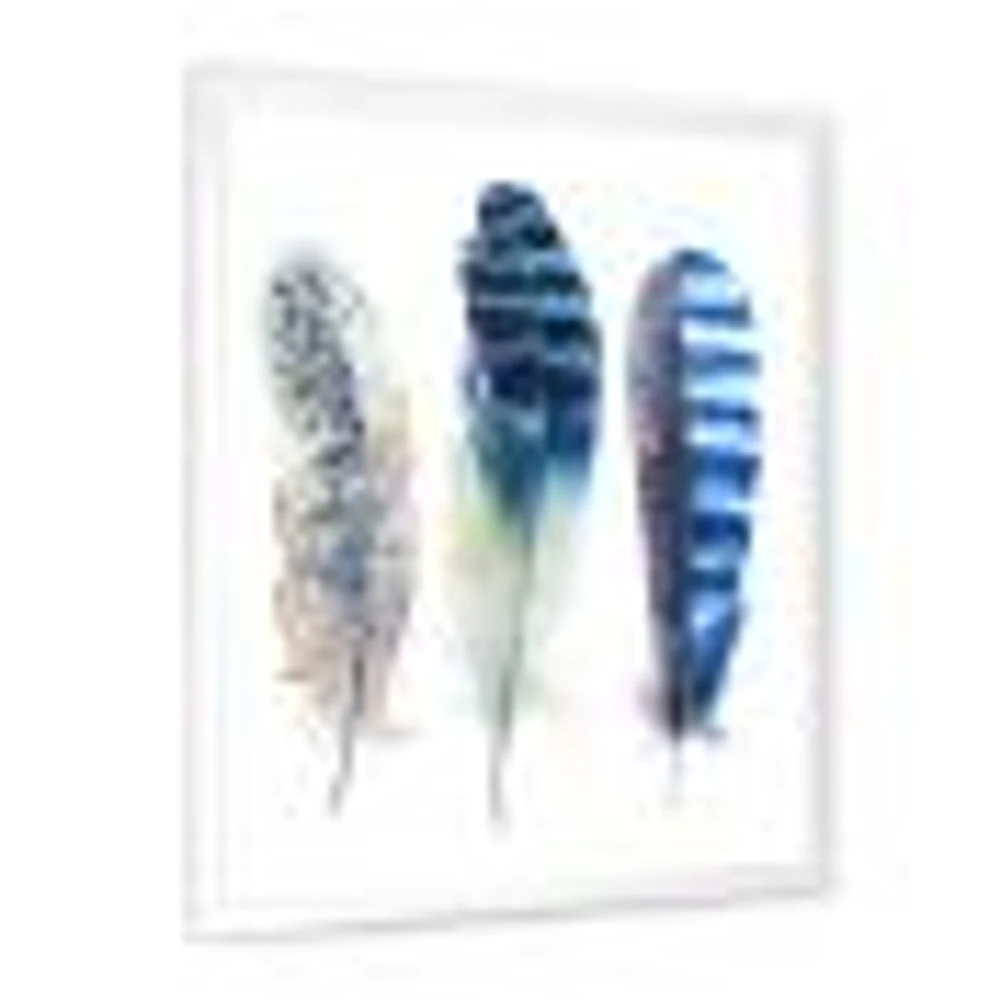 Colourful Boho Feathers I  Wall Art