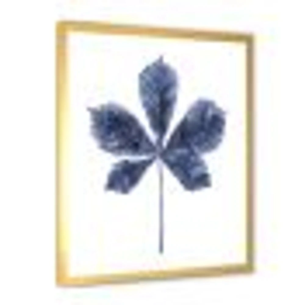 Toile « Navy Blue Chestnut Leaf »