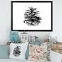 Toile « Conifer Cone Monochrome