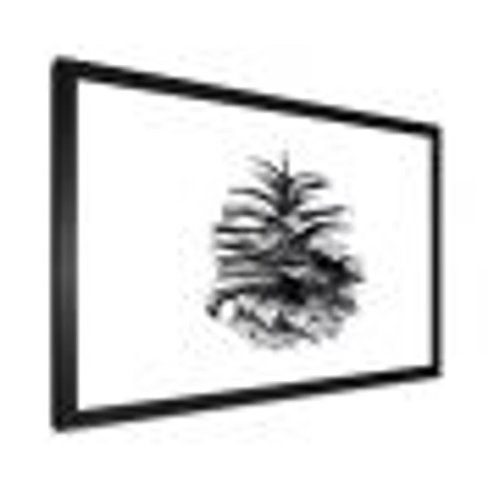 Toile « Conifer Cone Monochrome