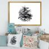 Toile « Conifer Cone Monochrome