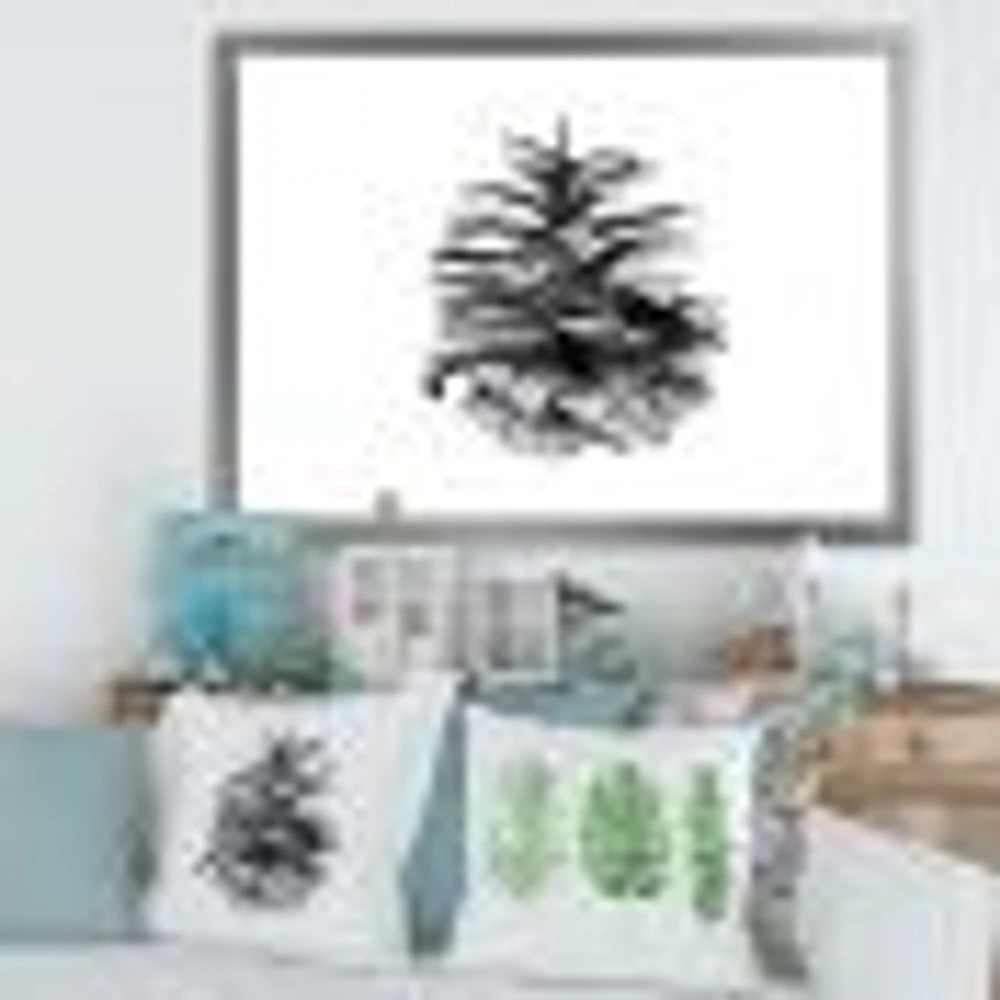 Toile « Conifer Cone Monochrome