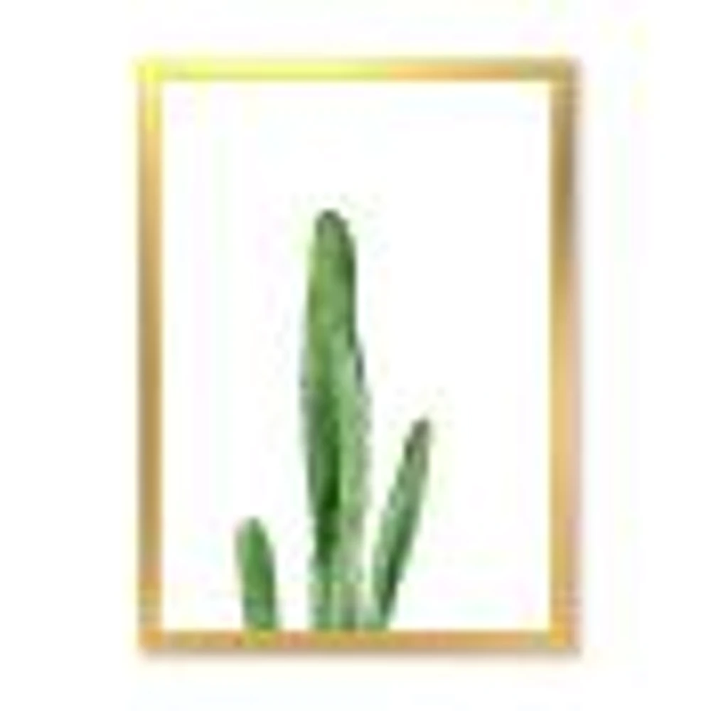 Toile « Green Cactus South Western Plant Botanical Detail »