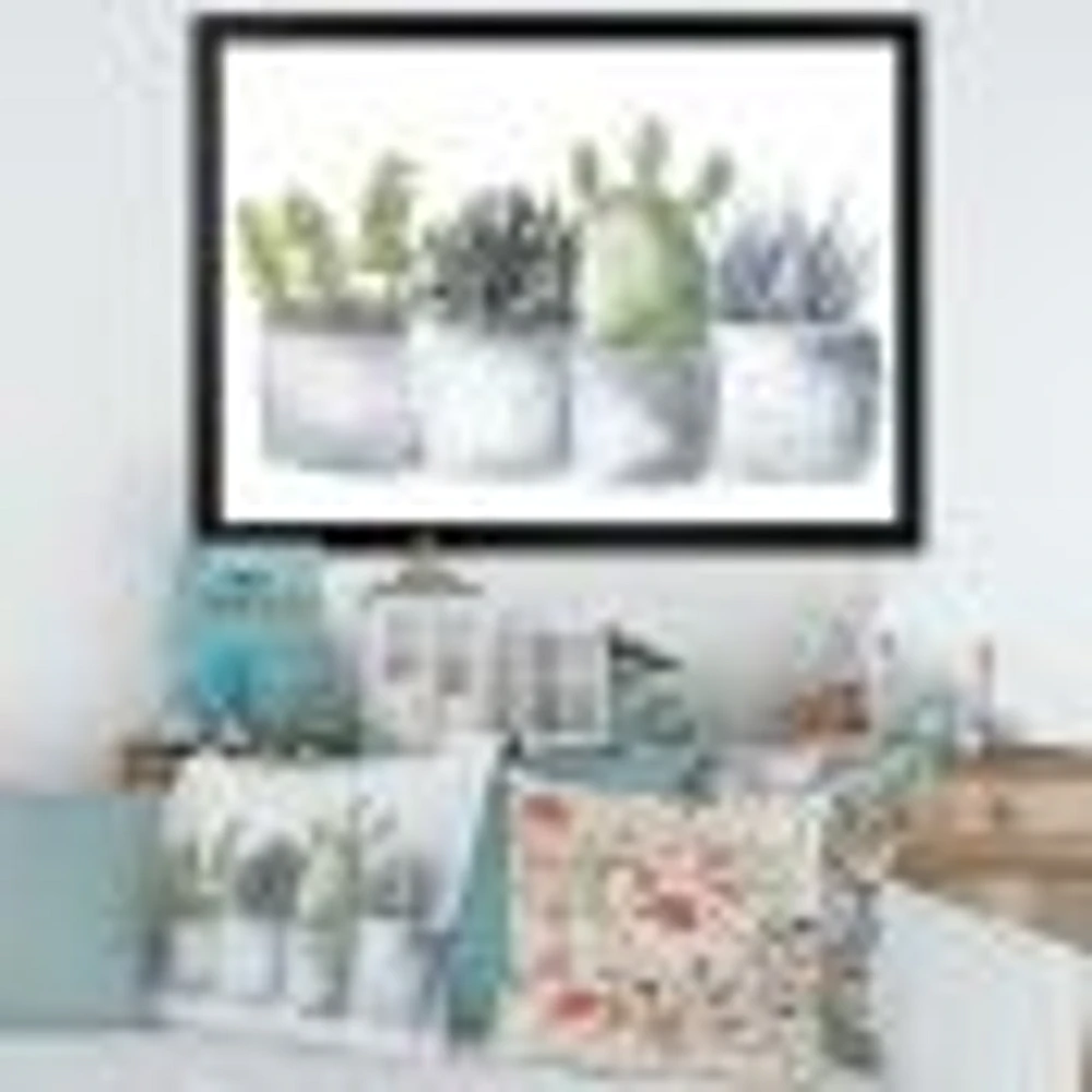 Toile « Cactus and Succulent House Plants I