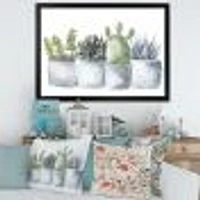 Toile « Cactus and Succulent House Plants I