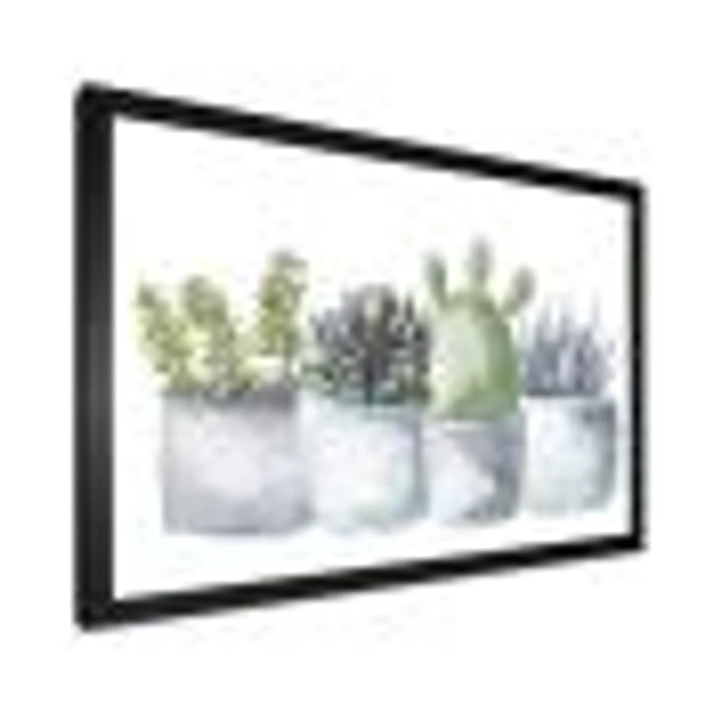 Toile « Cactus and Succulent House Plants I