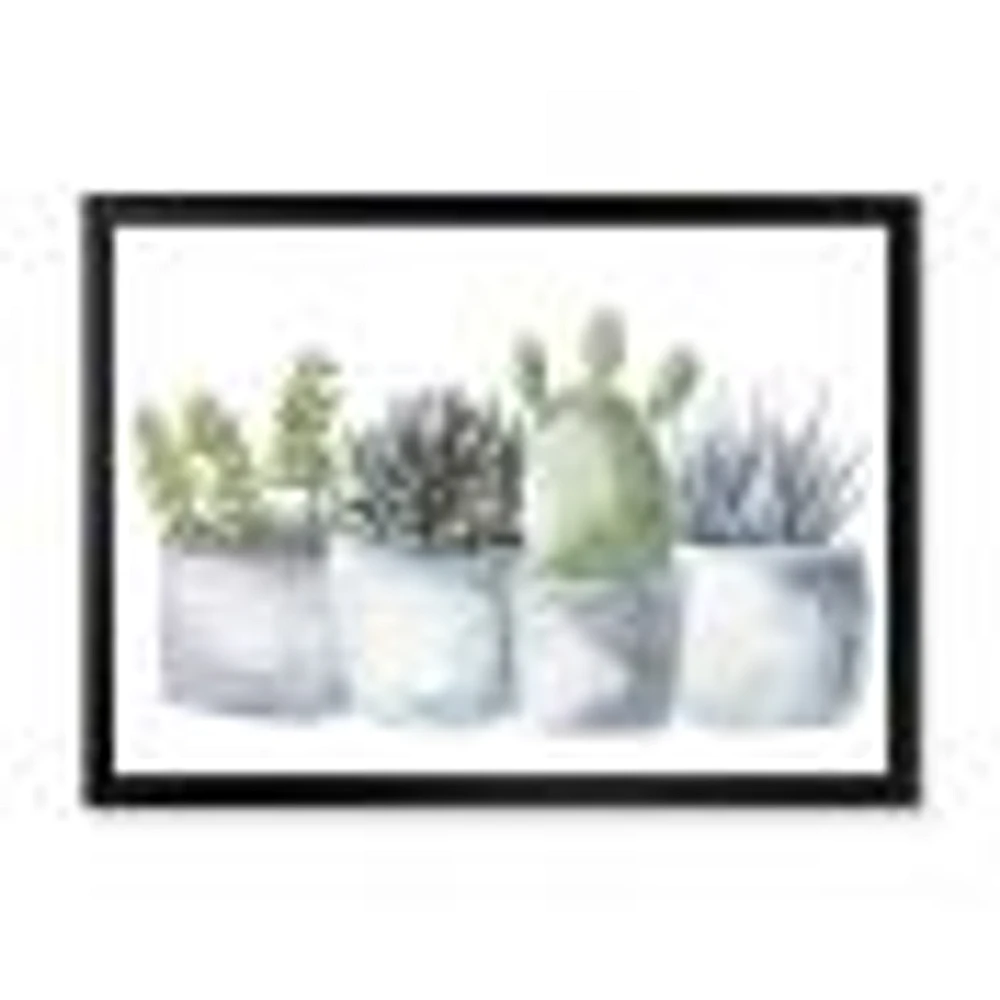 Toile « Cactus and Succulent House Plants I