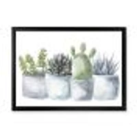 Toile « Cactus and Succulent House Plants I