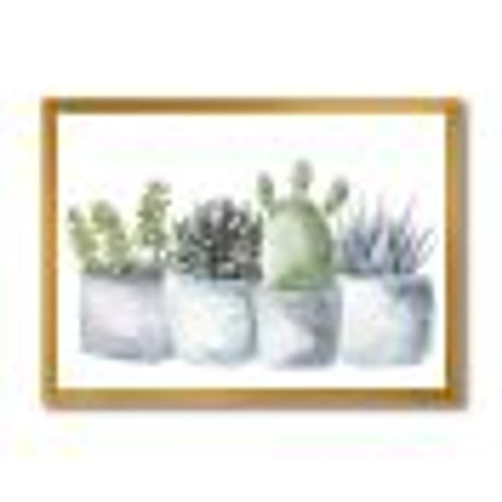 Toile « Cactus and Succulent House Plants I