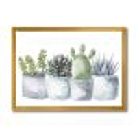 Toile « Cactus and Succulent House Plants I