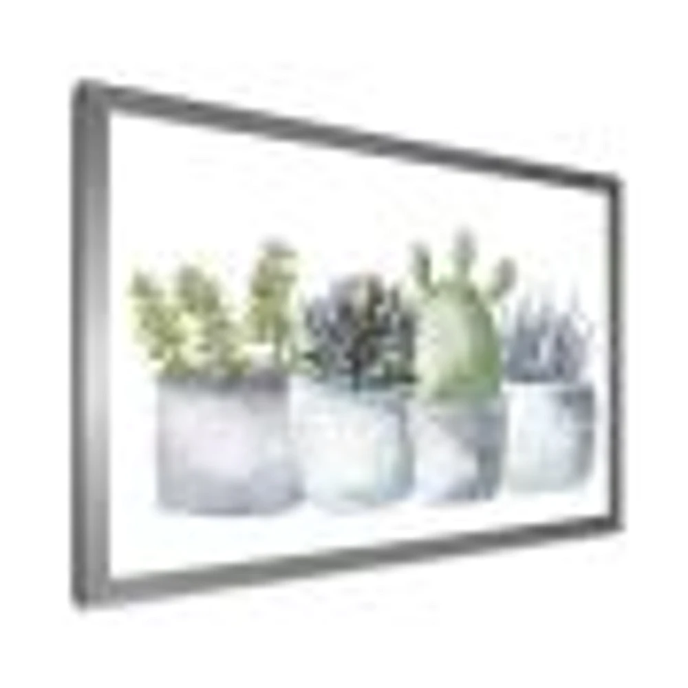 Toile « Cactus and Succulent House Plants I