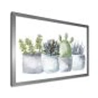 Toile « Cactus and Succulent House Plants I