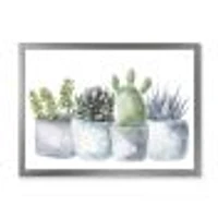 Toile « Cactus and Succulent House Plants I