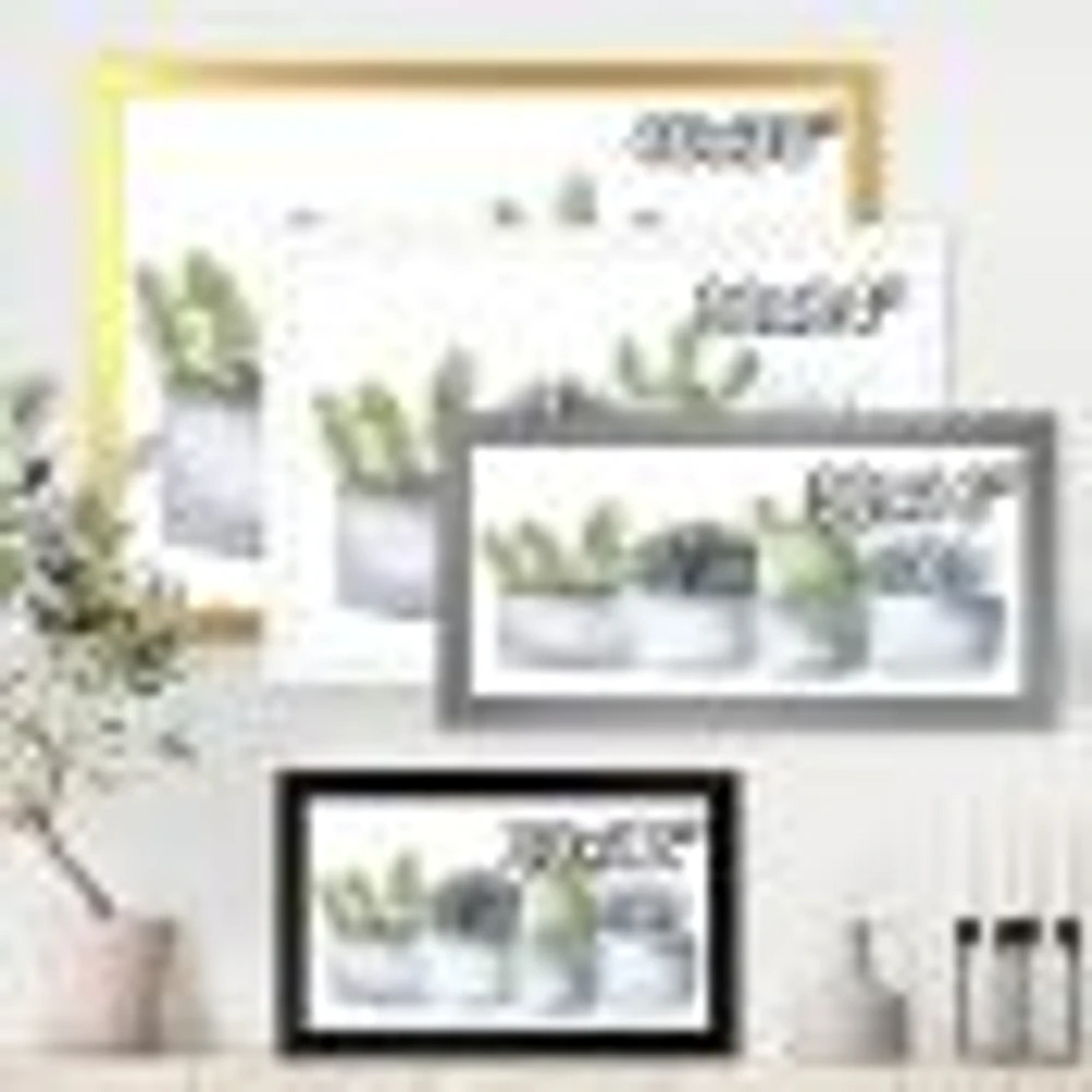 Toile « Cactus and Succulent House Plants I