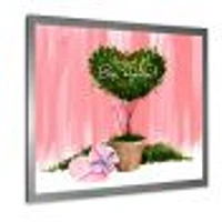 Toile « Heart Shaped Valentine House Plant