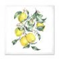 Branch of Yellow Lemons and Leaves I  Wall Art